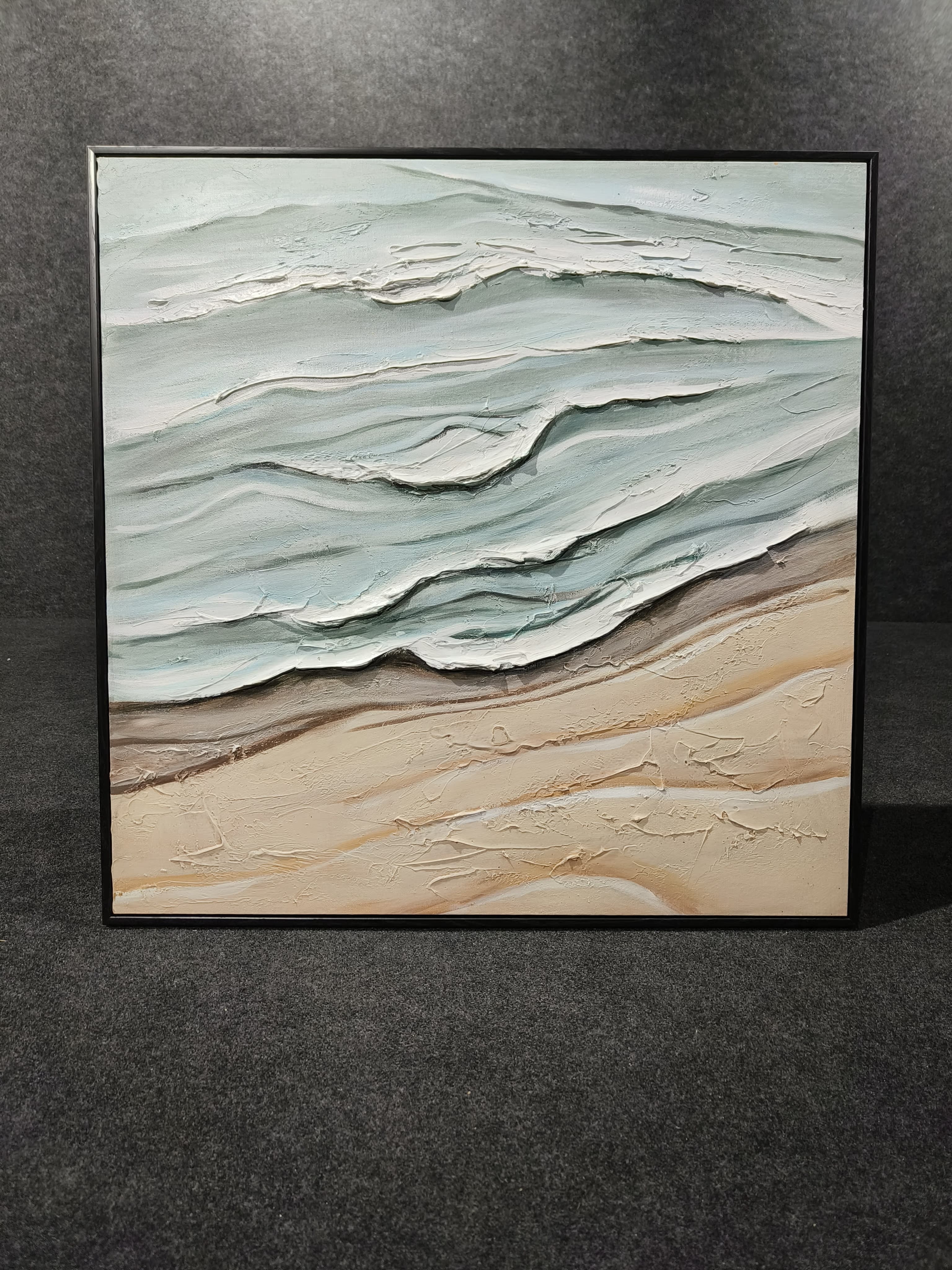 Sea Sand Handmade painting 80*80 cm