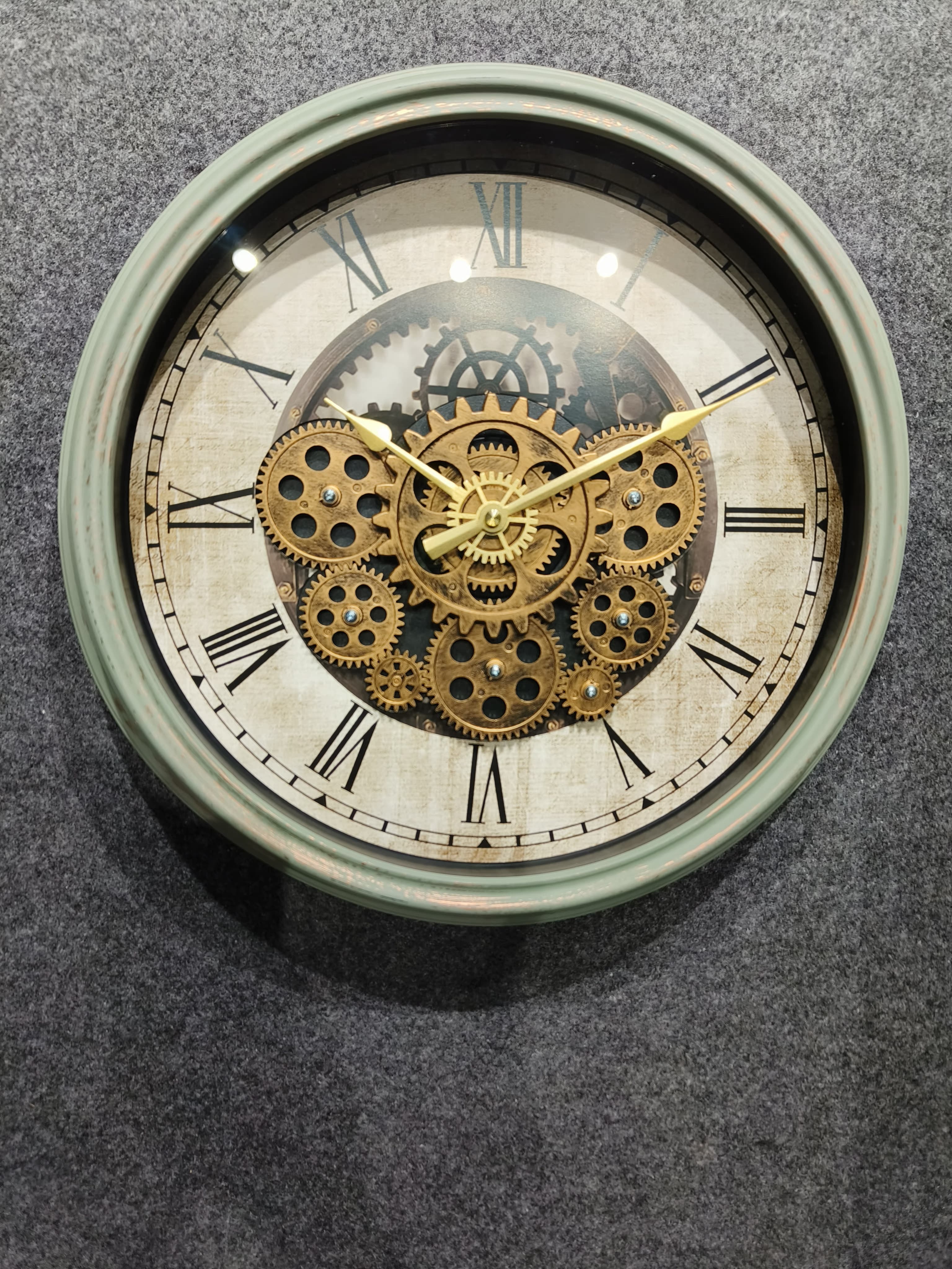 Moving Gear Analog Wall Clock for Home Decor, Office,And  Living Room (Size 43 CM)