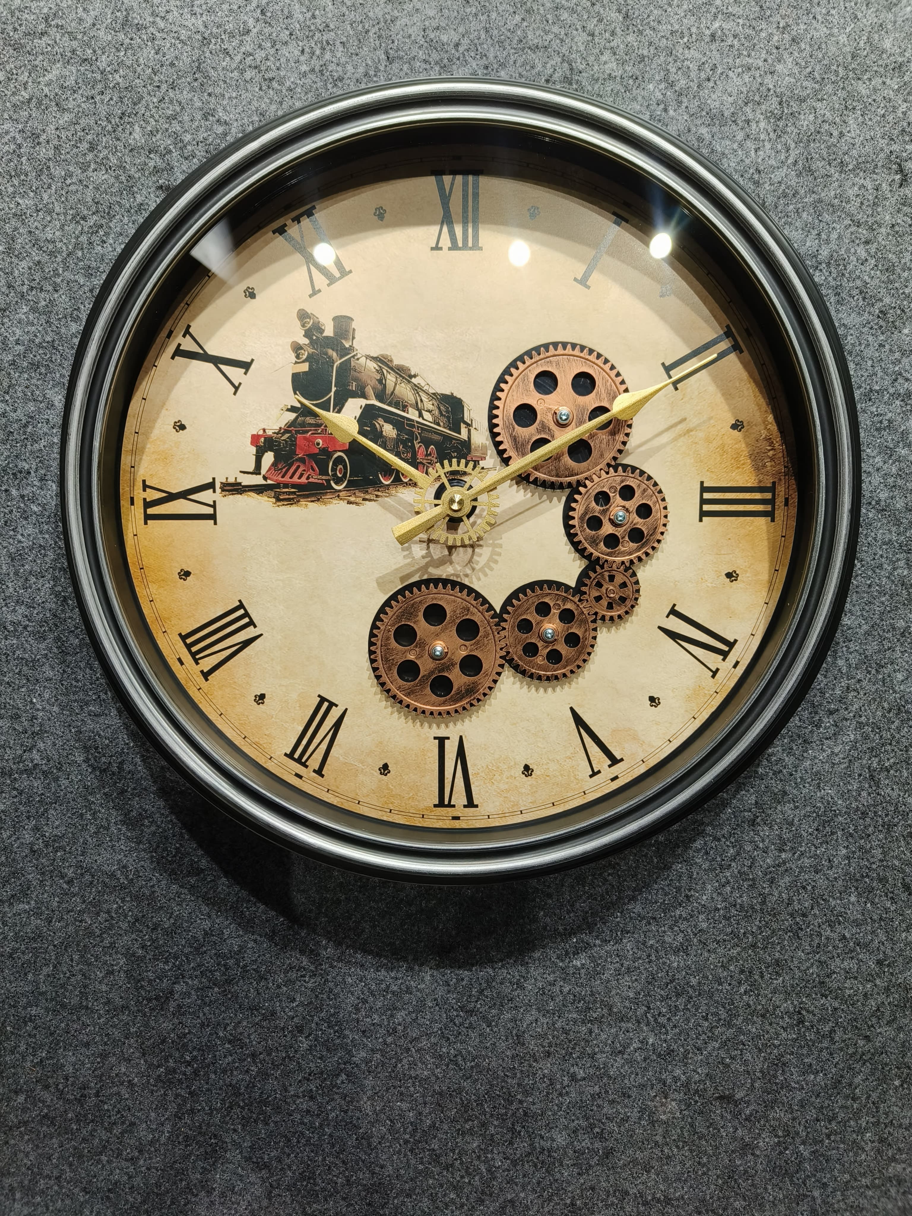 43CM Gears Wall Clock for Modern Living Room ,Office,Kitchen Decor