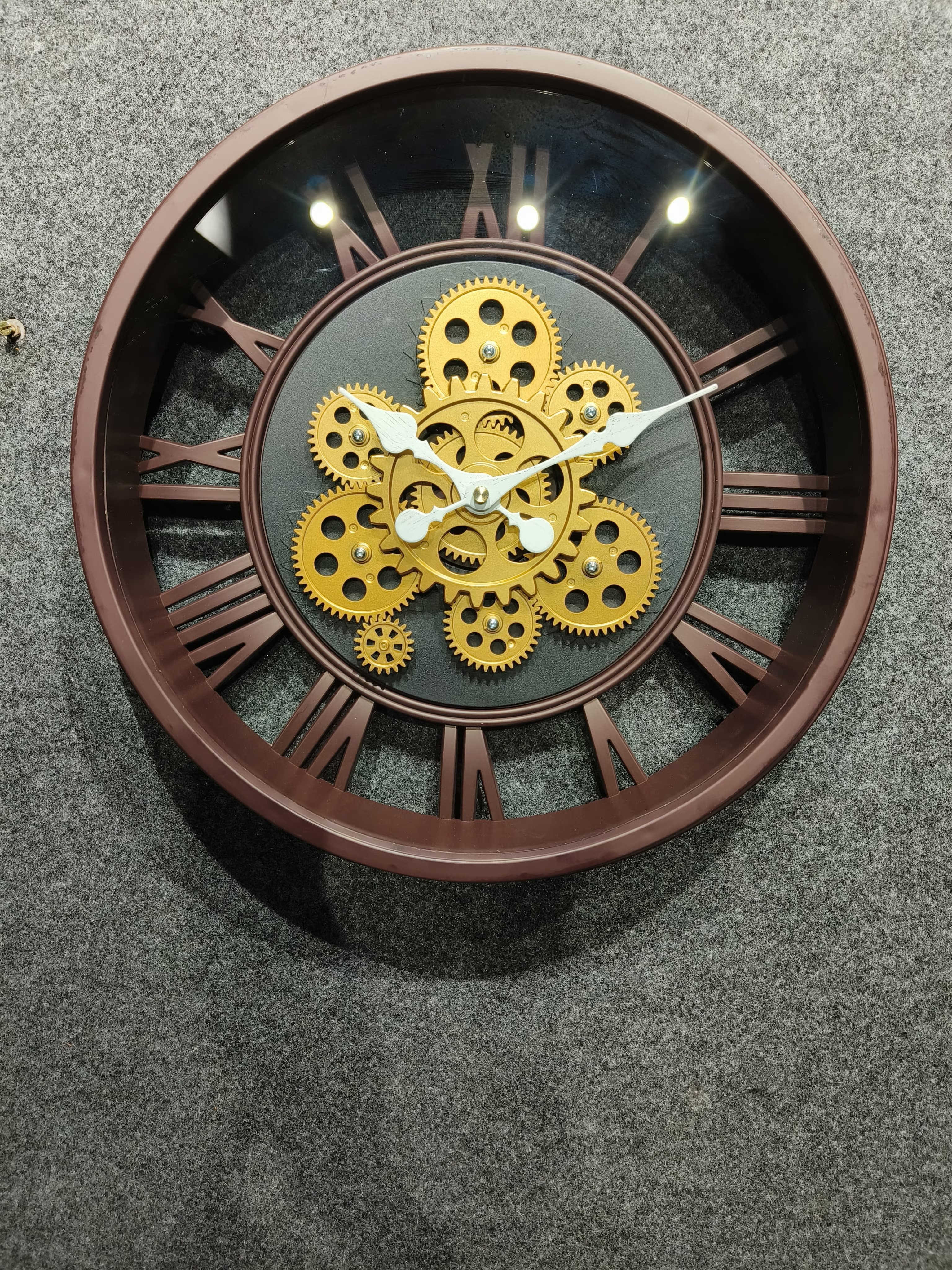 European Styles Antique Gear Wall Clock (Size 45CM)