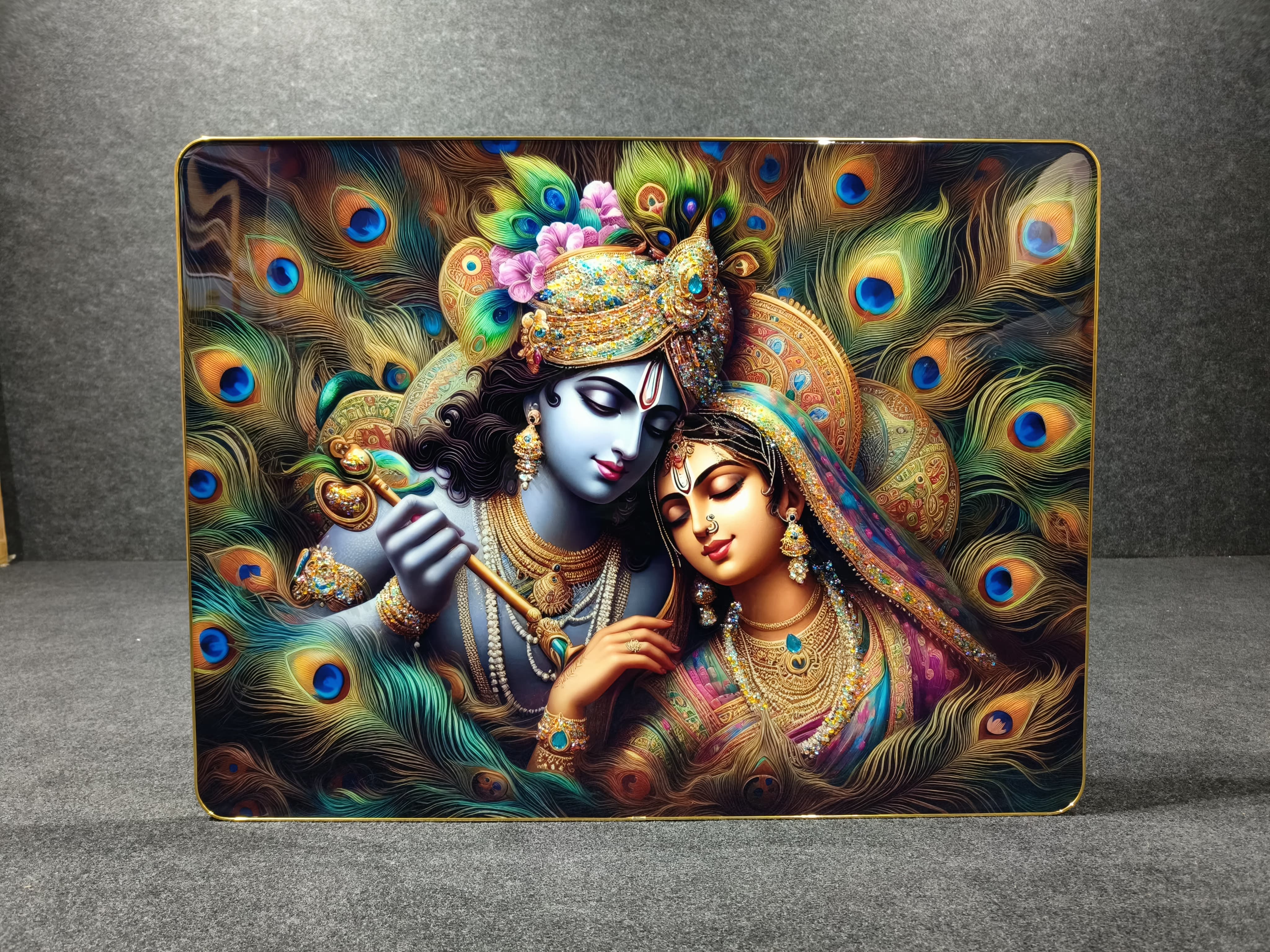 Radha krishna painting discount