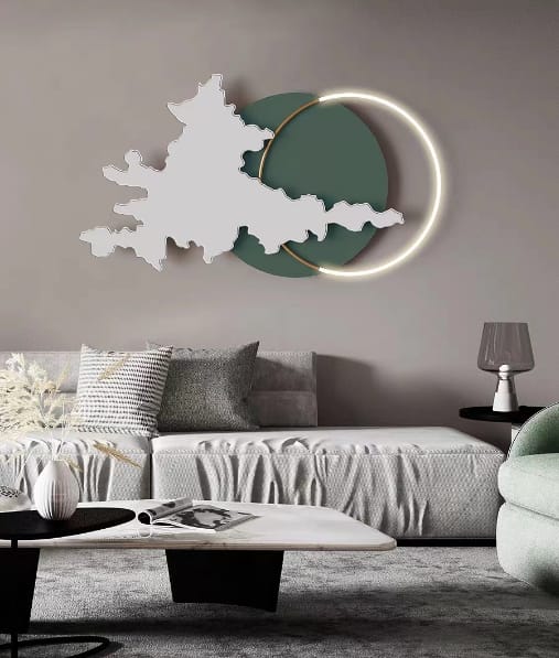 Beautiful LED Metal Wall Art for Home Decor (size 48*78 cm)