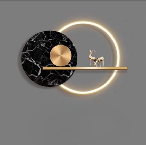 Modern LED Metal Wall Art for Home Decor (size 50*70 cm)