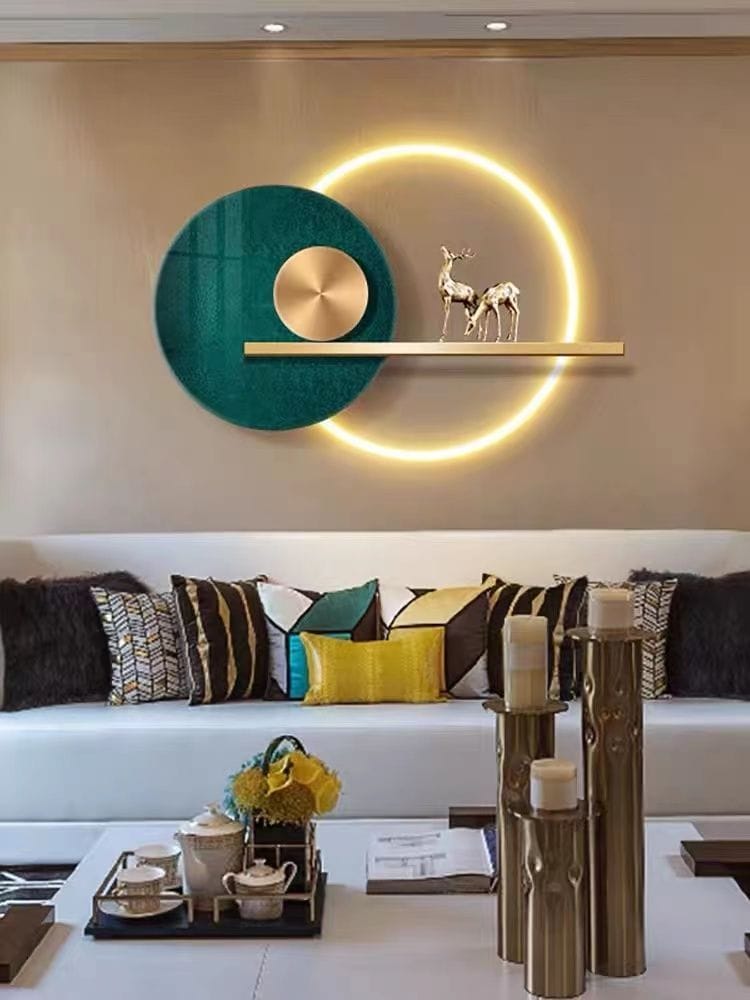 Modern LED Metal Wall Art for Home Decor (size 50*70 cm)