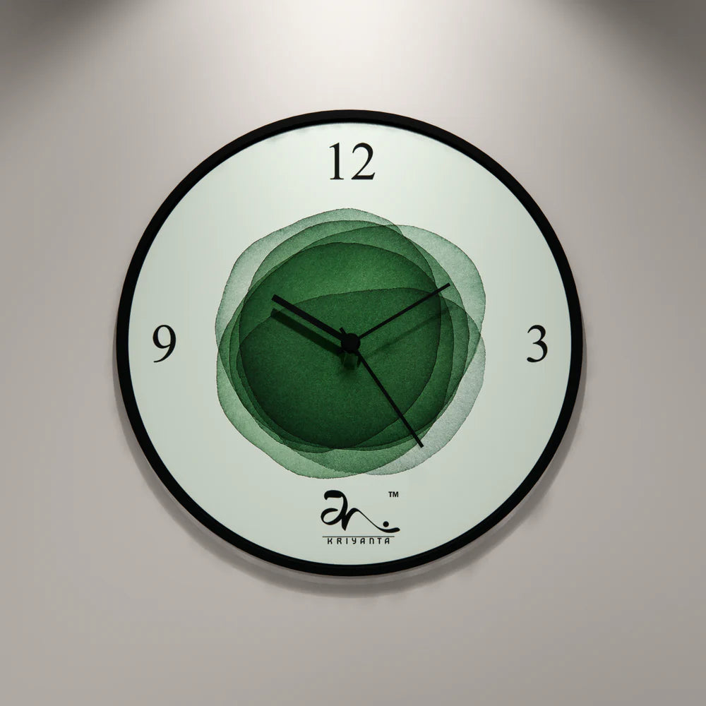 CIRCLES OF PROSPERITY WALL CLOCK ART