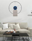 Silent Metal Wall Clock (size 24 Inch)