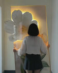 Modern Led Wall Flower Painting, Beautiful Living Room Painting (Size:- 2*4 feet)