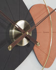 Copper Eco-board Modern Big Wall Clocks Simple Home Decoration Elegance Quartz Clock Walnut Hands for living room Art
