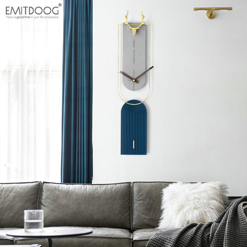 Multicolour Glass Novelty Wall Clock