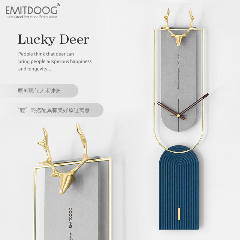 Multicolour Glass Novelty Wall Clock