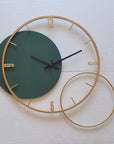 Modern Round Oversized Wall Clock Home Decor Art in Black - Shreya home decor