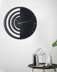 MINIMALISTIC CIRCULAR LUXURIOUS RAVEN WALL CLOCK - Shreya home decor
