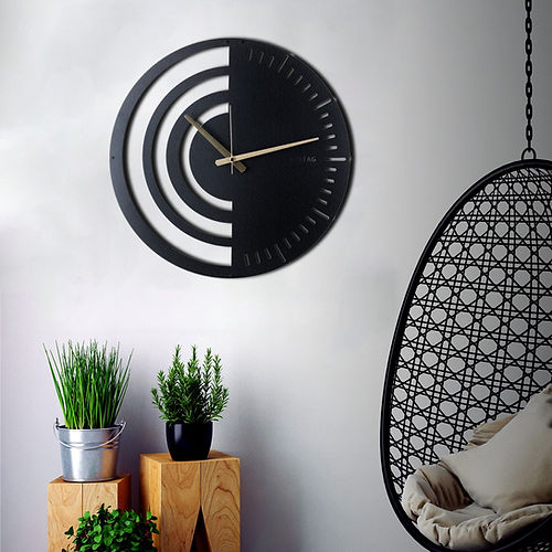 MINIMALISTIC CIRCULAR LUXURIOUS RAVEN WALL CLOCK - Shreya home decor