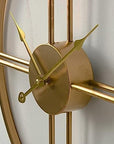 Unique Designer Metal Round 2 Ring Wall Clock for Living Room & Home - Shreya home decor