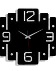Unique Designer Metal Square Wall Clock for Living Room & Home - Shreya home decor