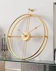 Unique Designer Metal Round 2 Ring Wall Clock for Living Room & Home - Shreya home decor