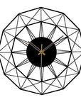 Unique Designer Metal Round Wall Clock, Stylish Black Finish, Perfect for Adding Elegance to Your Living Room and Home D?cor - Shreya home decor