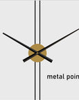 Wall Clock Mute Round Wall Clocks Non-Ticking Battery Operated Clock for Living Room Bedroom Home Decor - Shreya home decor