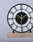 Designer Metal Round Table Clock for Living Room & Home, Used for Study Table/Office Desk/Showpiece/Gift Item (6 inch) - Shreya home decor