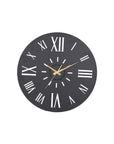Black Analog Metal Wall Clock Rustic Farmhouse Clock for Office, Bedroom, Living Room - Shreya home decor