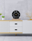 Designer Metal Wall Clock for Livingroom ,Office Table Accessories (6 inch) - Shreya home decor
