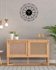 Unique Designer Metal Round Wall Clock, Stylish Black Finish, Perfect for Adding Elegance to Your Living Room and Home D?cor - Shreya home decor