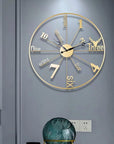 Metal Wall Clock Decorative Iron Metal for Home/Living Room/Bedroom/Dining Room/Hotel - Shreya home decor