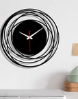Unique Designer Metal Round Wall Clock for Living Room & Home - Shreya home decor