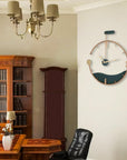 Rustic Farmhouse Double Ring Metal Wall Clock - Ticking Analog Wall Clock for Living Room, Office, and Bedroom - Shreya home decor
