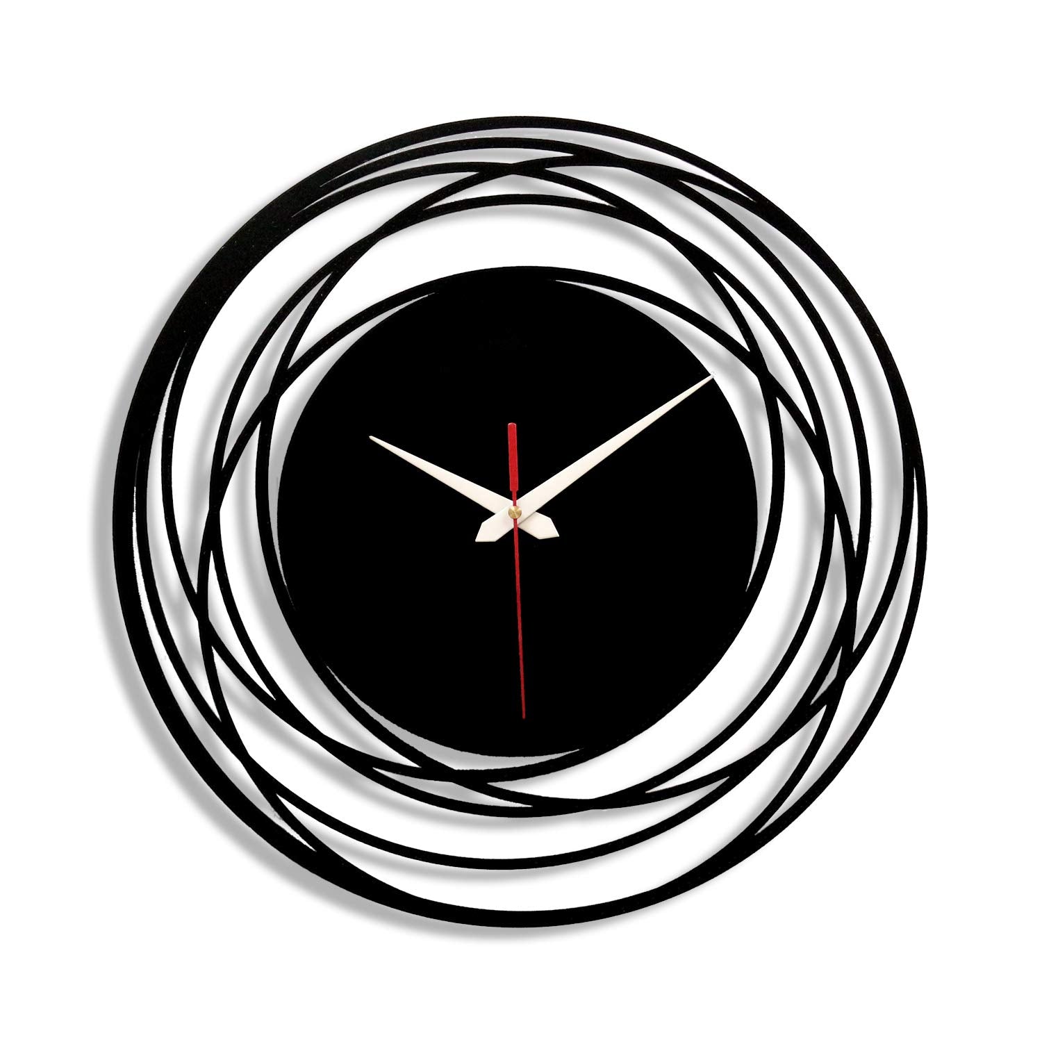Unique Designer Metal Round Wall Clock for Living Room & Home - Shreya home decor