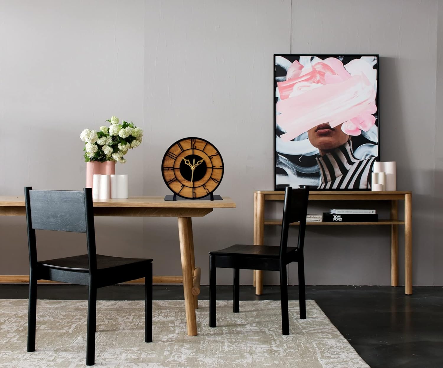 Designer Metal Round Table Clock for Living Room & Home, Used for Study Table/Office Desk/Showpiece/Gift Item (6 inch) - Shreya home decor
