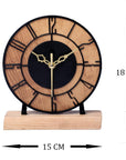 Arts Unique Designer Metal Round Table Clock for Living Room & Home (15 * 18 CM) - Shreya home decor
