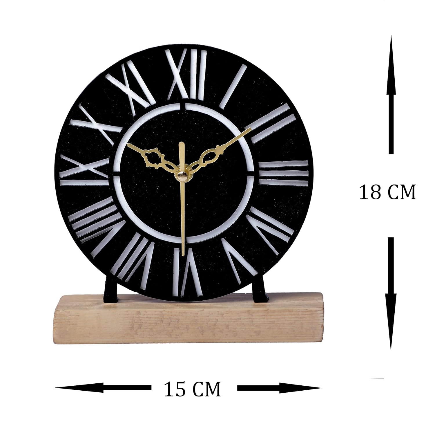 Designer Metal Wall Clock for Livingroom ,Office Table Accessories (6 inch) - Shreya home decor