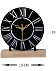 Designer Metal Wall Clock for Livingroom ,Office Table Accessories (6 inch) - Shreya home decor