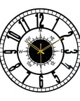 Modern Round Metal with Silent Machine Wall Clock for Wall Decor - Shreya home decor