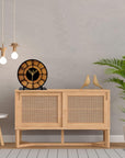 Designer Metal Round Table Clock for Living Room & Home, Used for Study Table/Office Desk/Showpiece/Gift Item (6 inch) - Shreya home decor