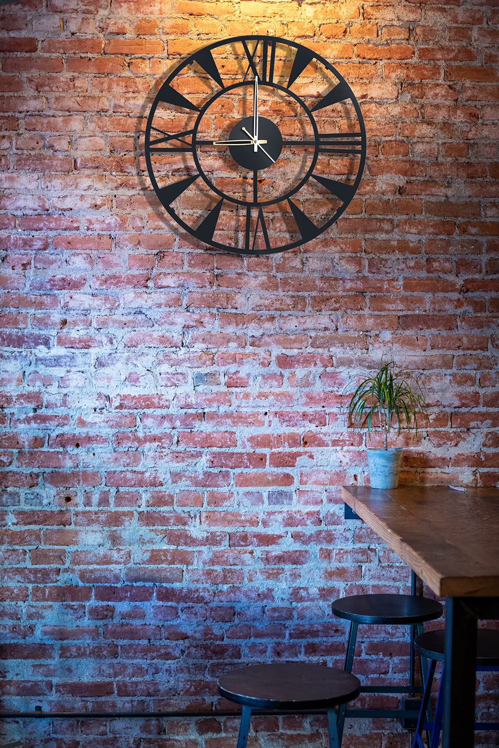 Designer Stylish Metal Wall Clock for Living Room, Bedroom, Office, Kitchen, Home and Hall, Antique Big Size Modern Wall Watch for Home Decor - Shreya home decor