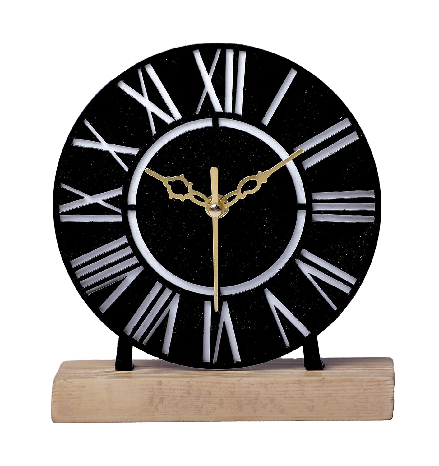 Designer Metal Wall Clock for Livingroom ,Office Table Accessories (6 inch) - Shreya home decor
