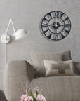 Designer Stylish Metal Wall Clock for Living Room, Bedroom, Office, Kitchen, Home and Hall, Antique Big Size Modern Wall Watch for Home Decor - Shreya home decor