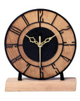 Arts Unique Designer Metal Round Table Clock for Living Room & Home (15 * 18 CM) - Shreya home decor