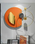 METAL gold Decorative Showpiece Wall Clock - Shreya home decor
