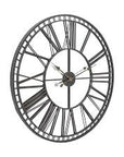 Handcrafted Metal Round Clock with Mirror - Shreya home decor