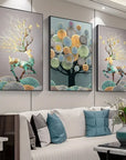 3PC Crystal Painting Wall Decoration for Living Room - Shreya home decor