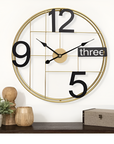 TRENDY GRACIOUS METALLIC WALL CLOCK