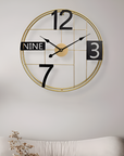 TRENDY GRACIOUS METALLIC WALL CLOCK