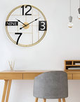 TRENDY GRACIOUS METALLIC WALL CLOCK