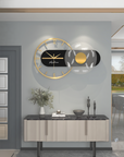 3D Wall Clock with Light Geometric Silent Wall Clock - Shreya home decor