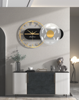 3D Wall Clock with Light Geometric Silent Wall Clock - Shreya home decor