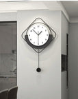 Wall clock, home living room decoration, hanging accessories, clock, Internet celebrity and atmospheric quartz clock Size 62*40