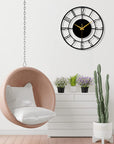 Designer Stylish Metal Wall Clock for Living Room, Bedroom, Office, Kitchen, Home and Hall, Antique Big Size Modern Wall Watch for Home Decor